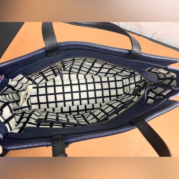 kate spade NY holder street Lanier leather satchel bag Blue - Picture 7 of 14